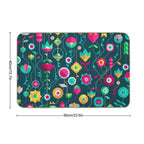 LL334  Geometric Floral I  Rapid-Drying Bath Mat