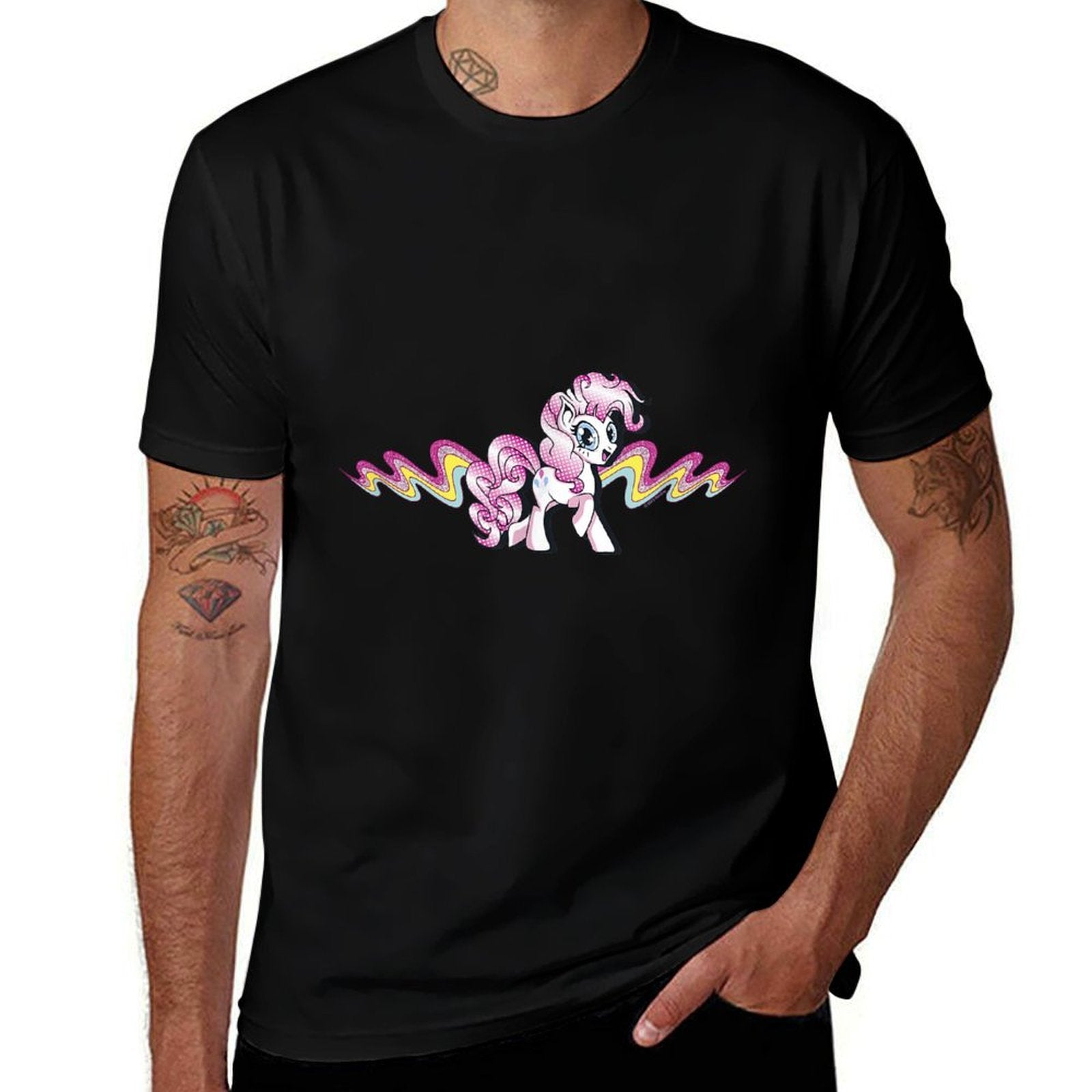 My Little Pony Friendship Is Magic Pinkie Pie Comic Wave  Cotton T-Shirt