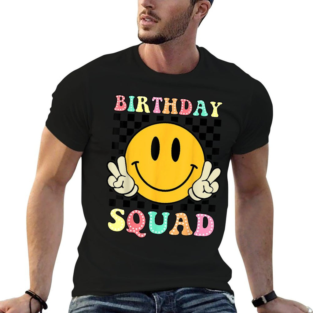 Birthday Squad Groovy Matching Family Birthday Squad  Eco-friendly Material T-Shirt