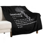 Funny Genealogist Definition Family Researcher History Tree Lineage Anti-pilling Throw Blanket