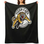 Hamilton Tiger Cats Cfl Logo Wrinkle-free Throw Blanket