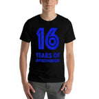 16th Birthday Gift Boys Age 16 Sixteen Year Old Boy  Heathered Texture T-Shirt