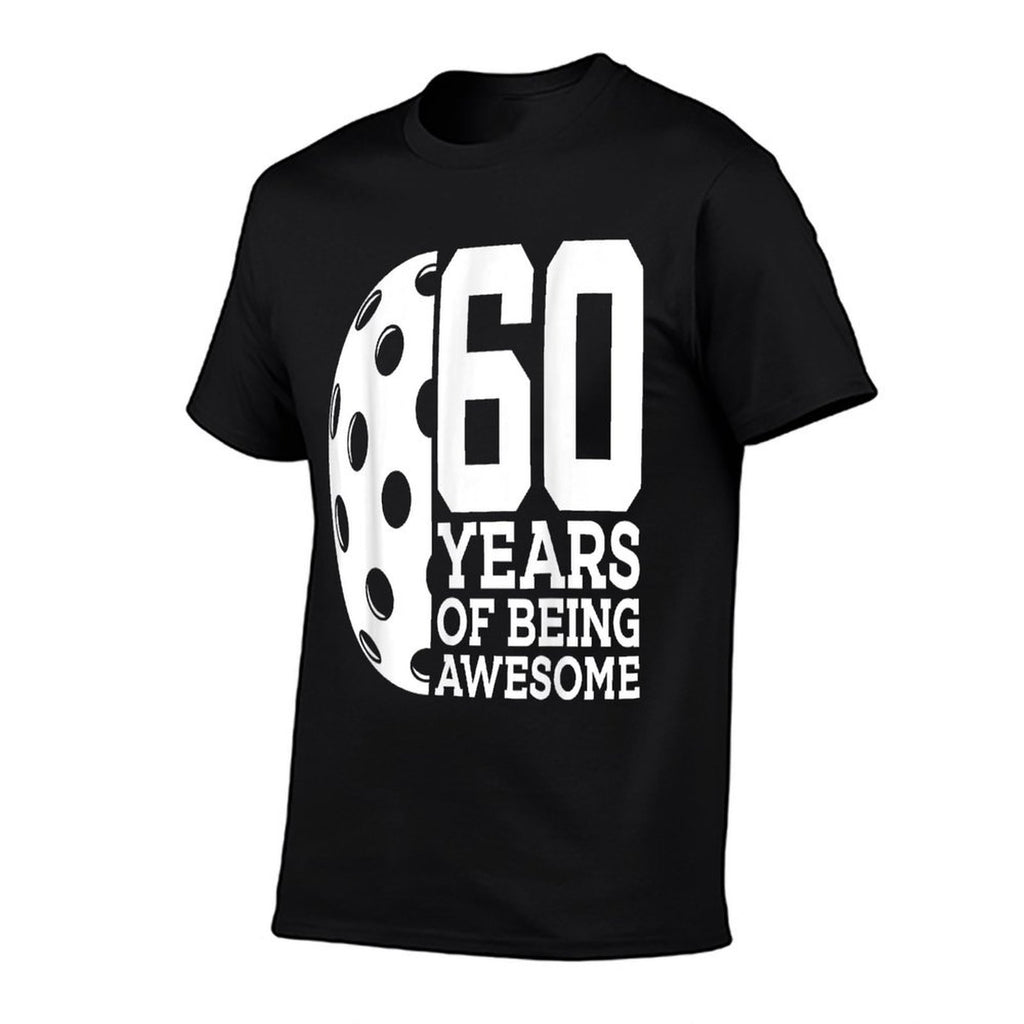 60 YEARS OF BEING AWESOME PICKLEBALL 60TH BIRTHDAY  Moisture-wicking T-Shirt