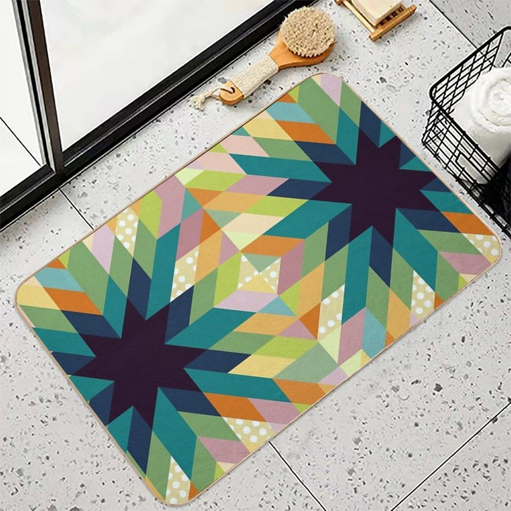 Winter Lights  Rapid-Drying Bath Mat