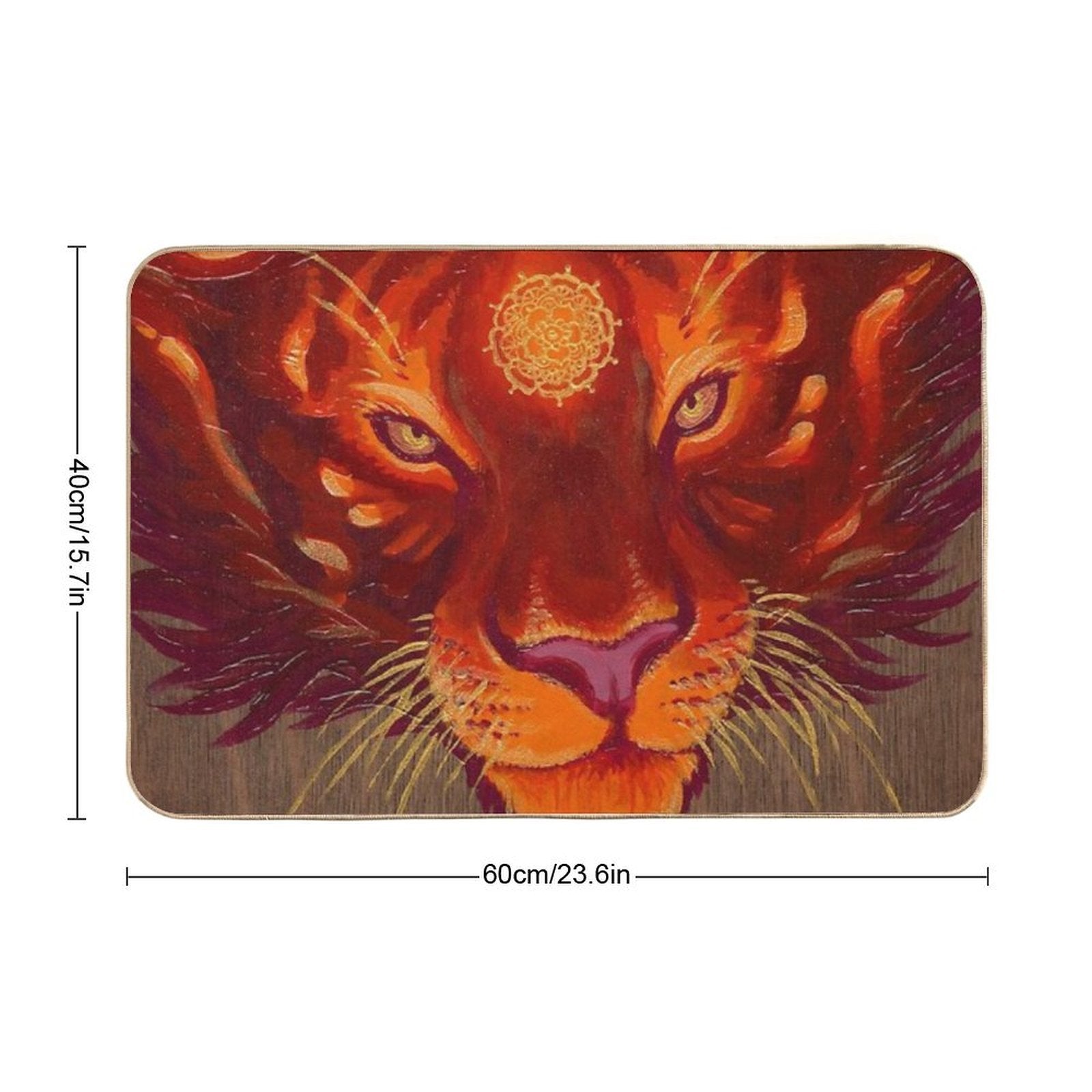 Fire Tiger  Anti-Trip Bath Mat
