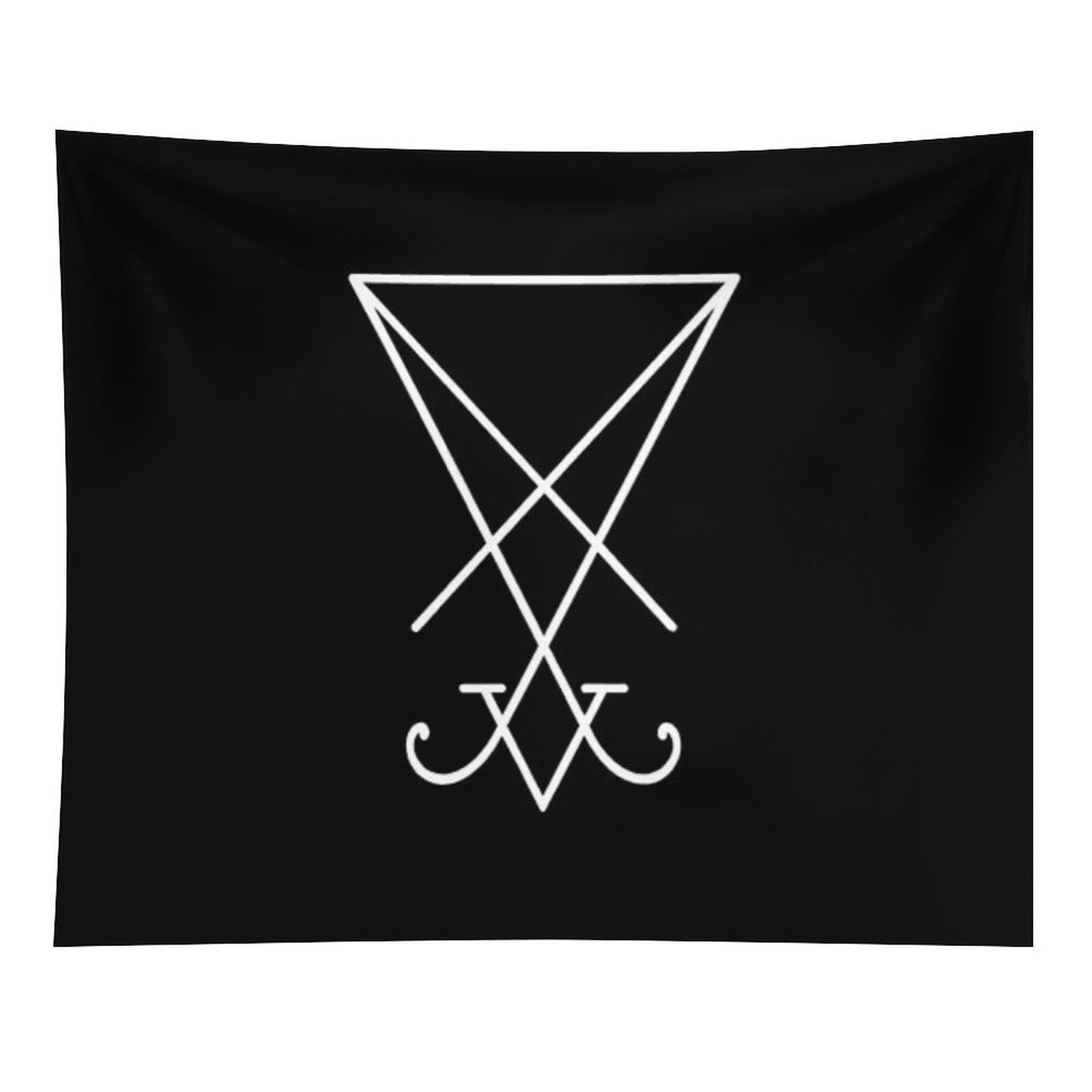 Sigil of Lucifer - White Tapestry