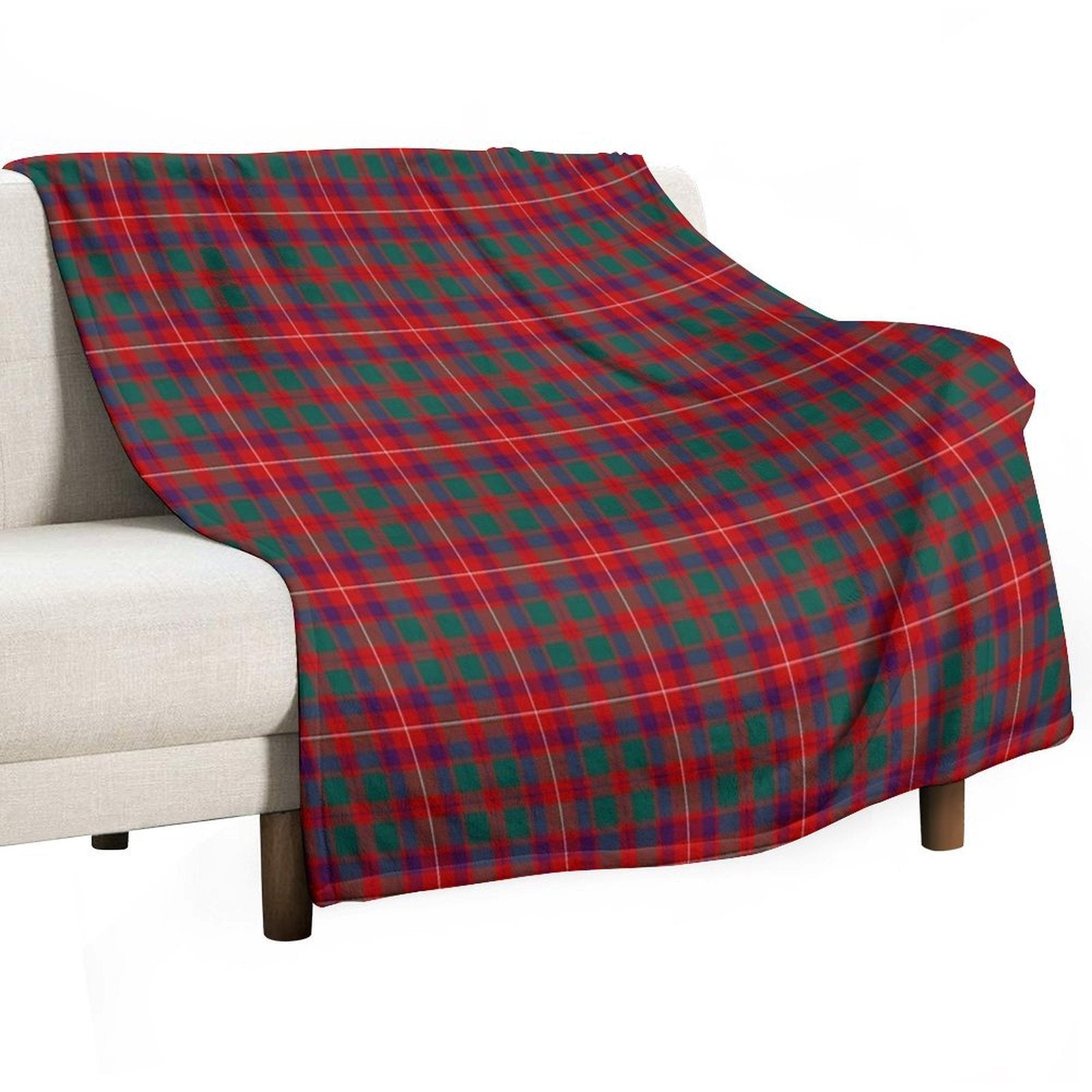 Clan Geddes Tartan All-season Throw Blanket