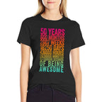 Funny 50th Birthday Old Meter Funny 50 Year Old Gifts  Quick-drying T-Shirt