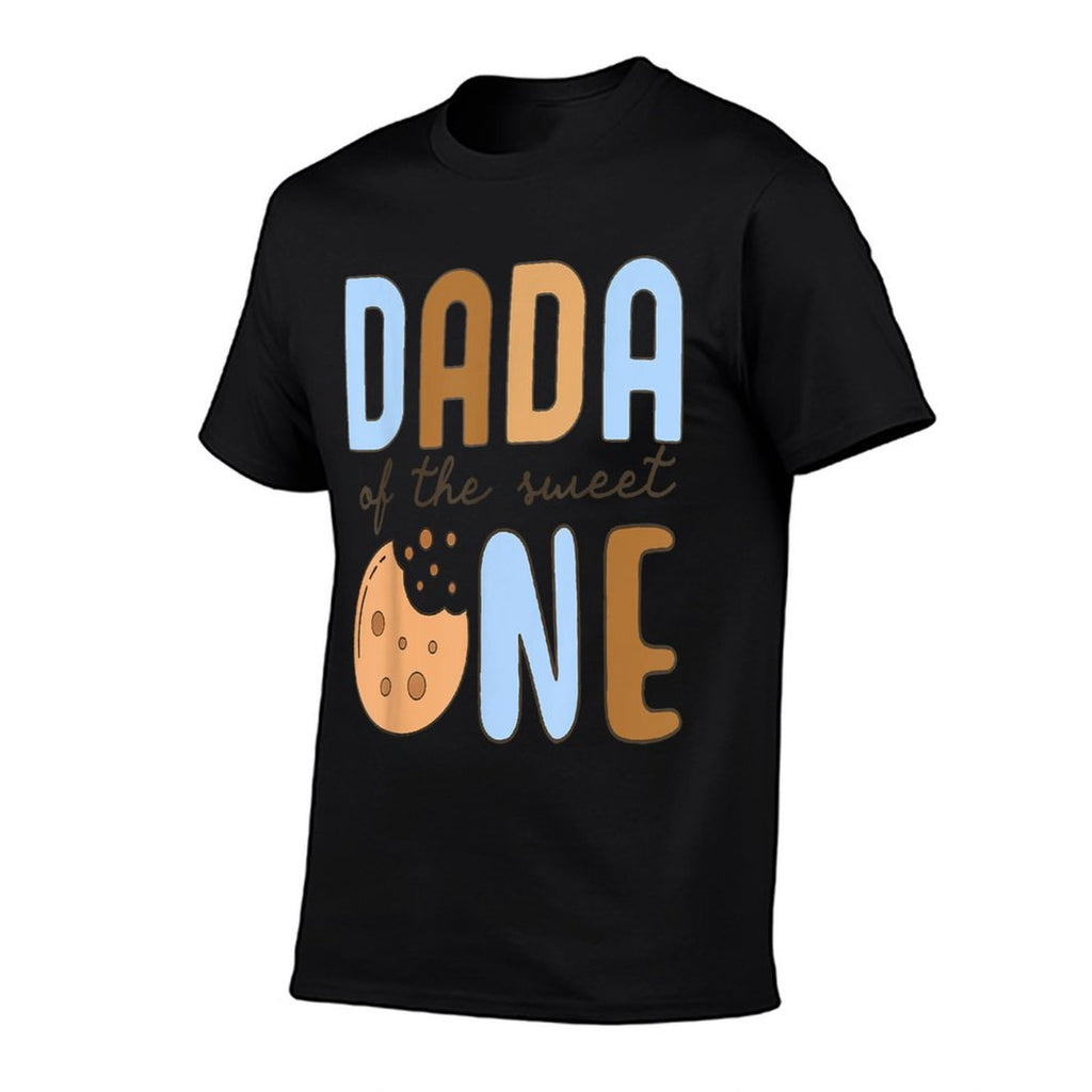 Dada Of The Sweet One Cookies And Milk 1st Birthday Family  High-quality Stitching T-Shirt