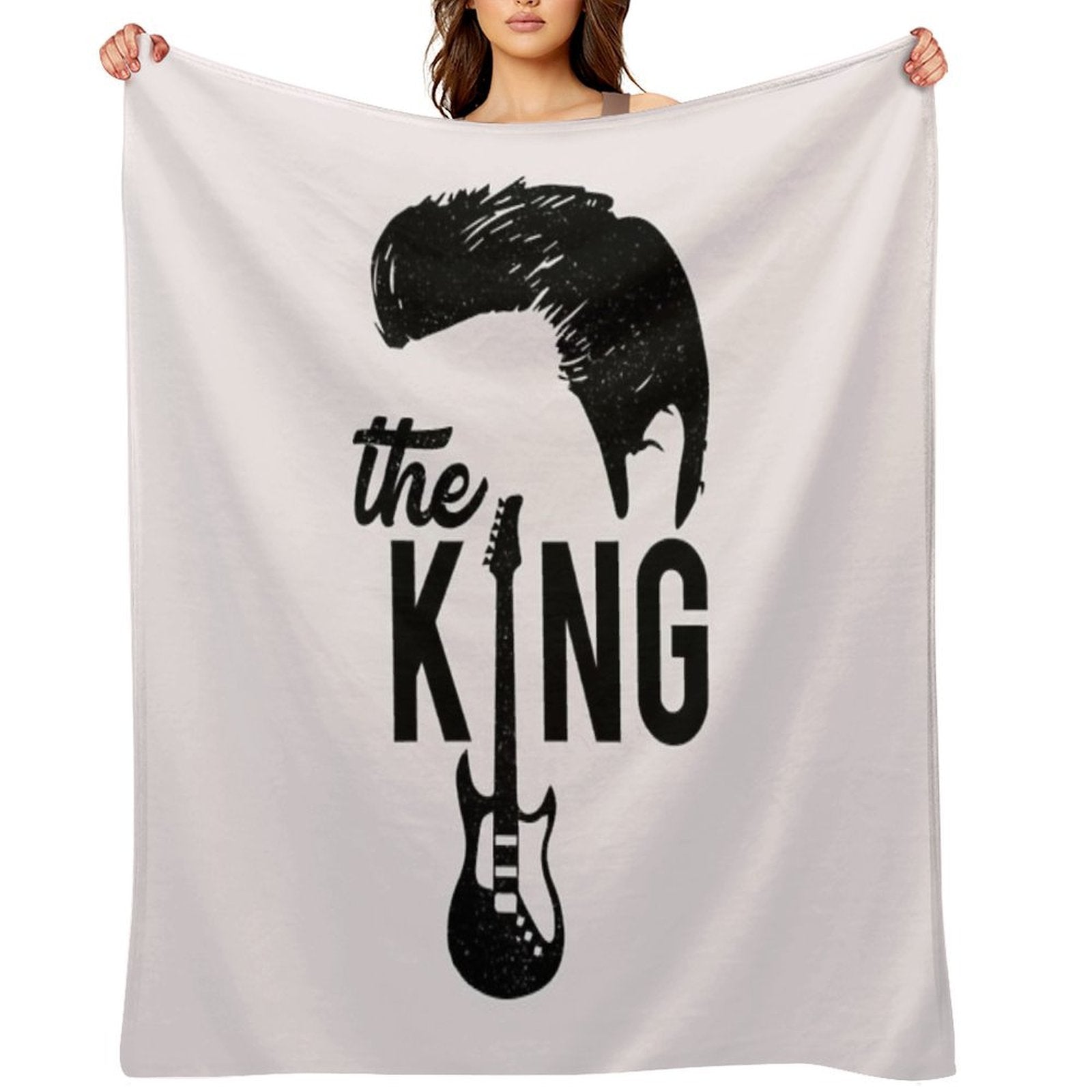 Elvis Elvis The King Sustainable Throw Blanket