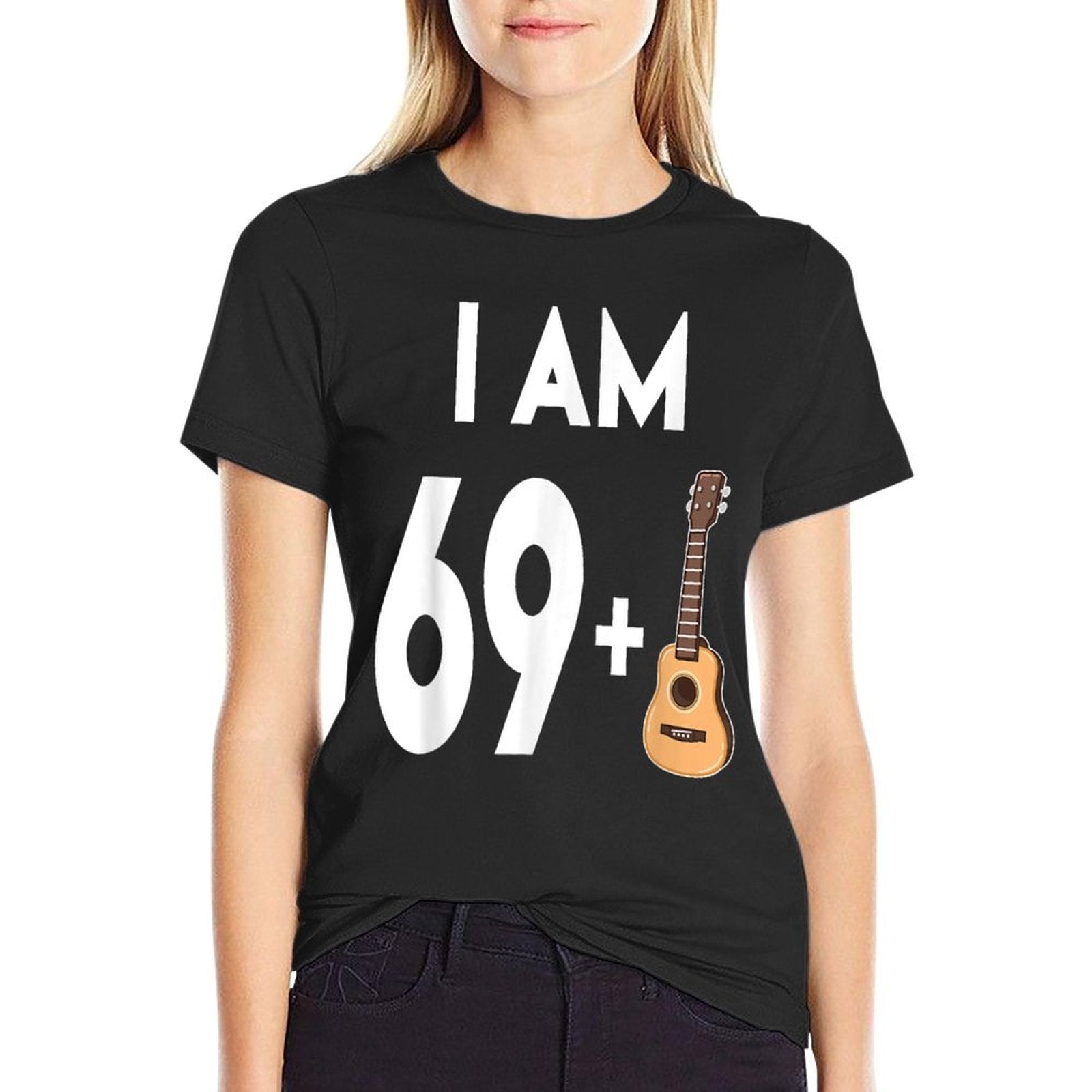 70 Years Old Guitar Player Gift 70th Birthday  High-quality Stitching T-Shirt