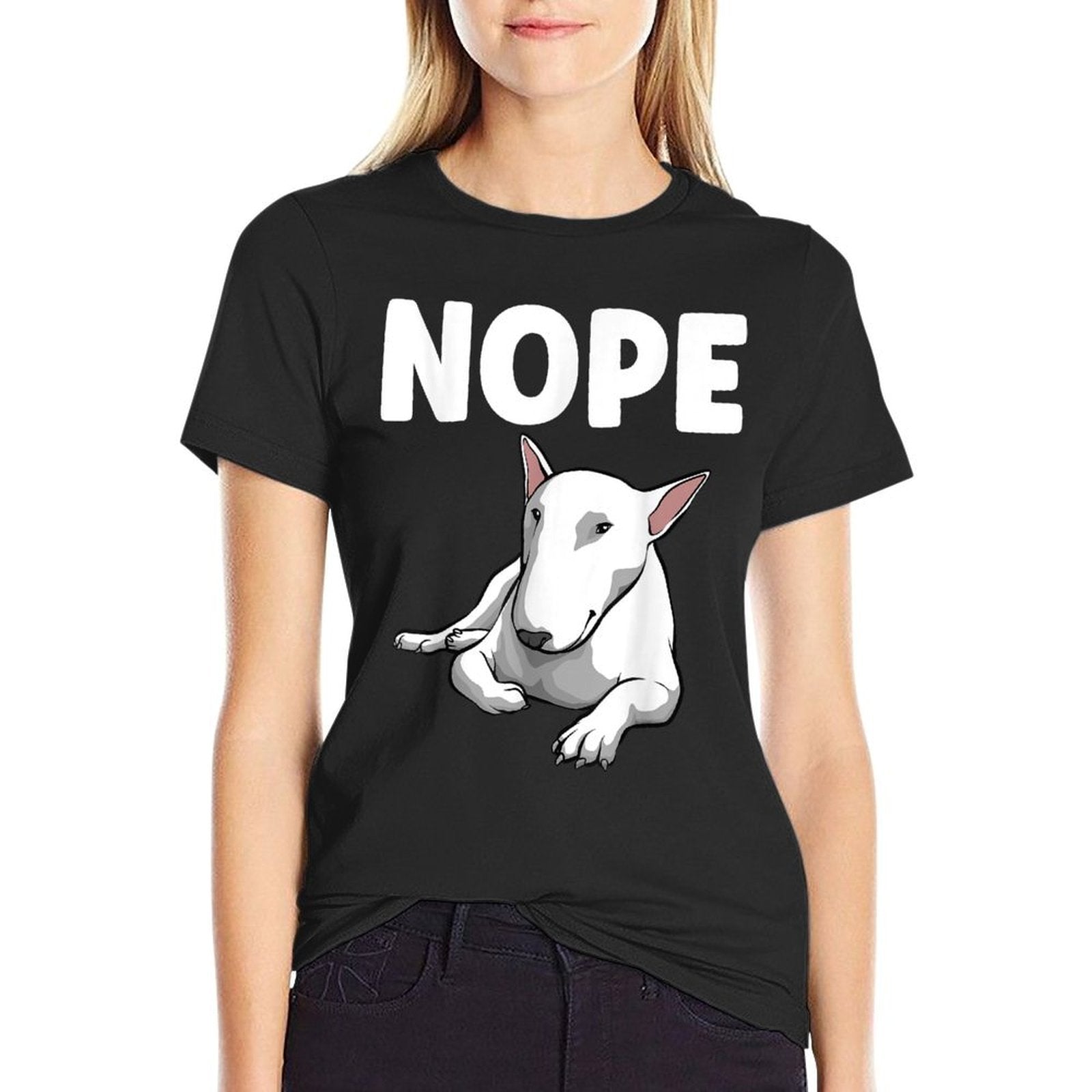 Funny Bull Terrier Art For Men Women English Bull Terrier  Fade-proof Color T-Shirt
