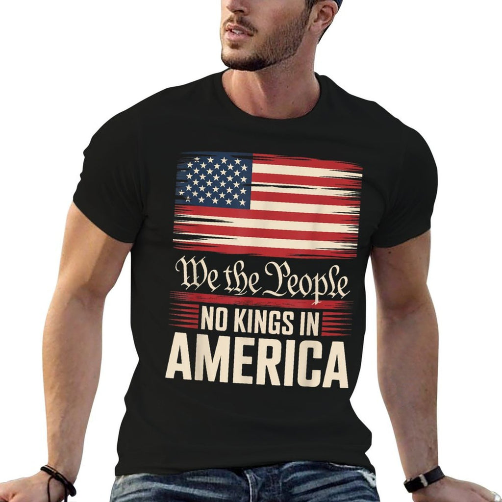 No Kings In America, Democracy, We The People  Polyester Blend T-Shirt