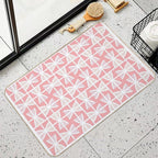 Pink Geometric Pattern.  Versatile Bath Mat