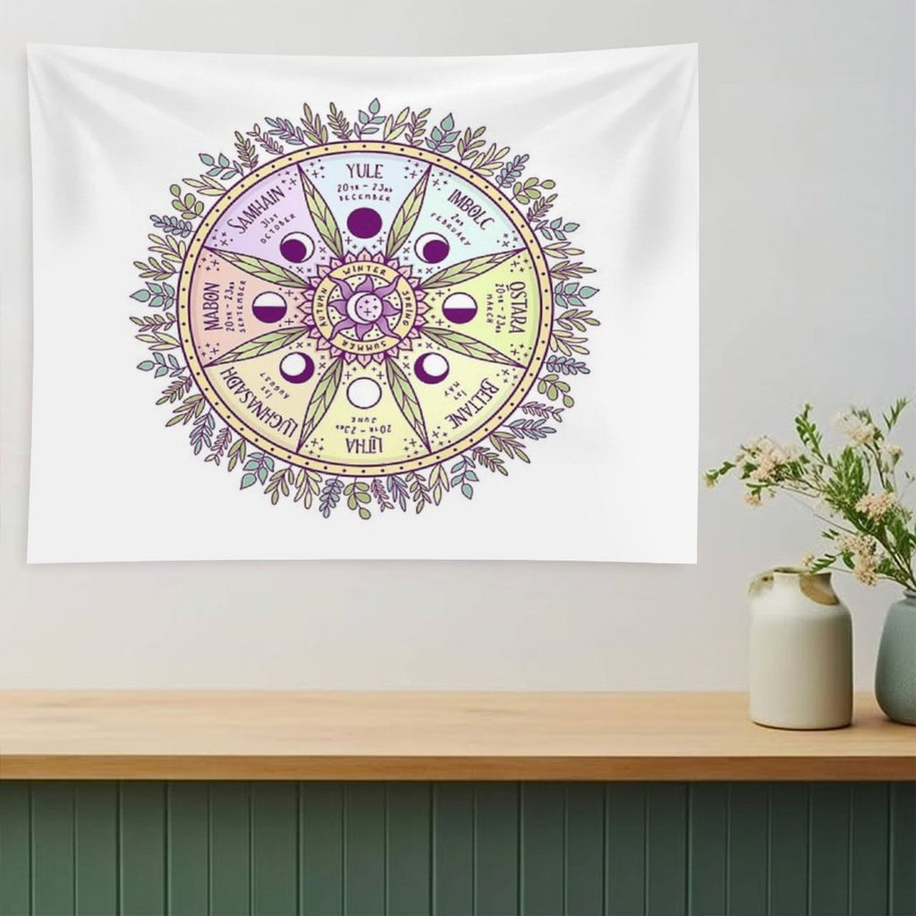 Wheel of The Year Tapestry
