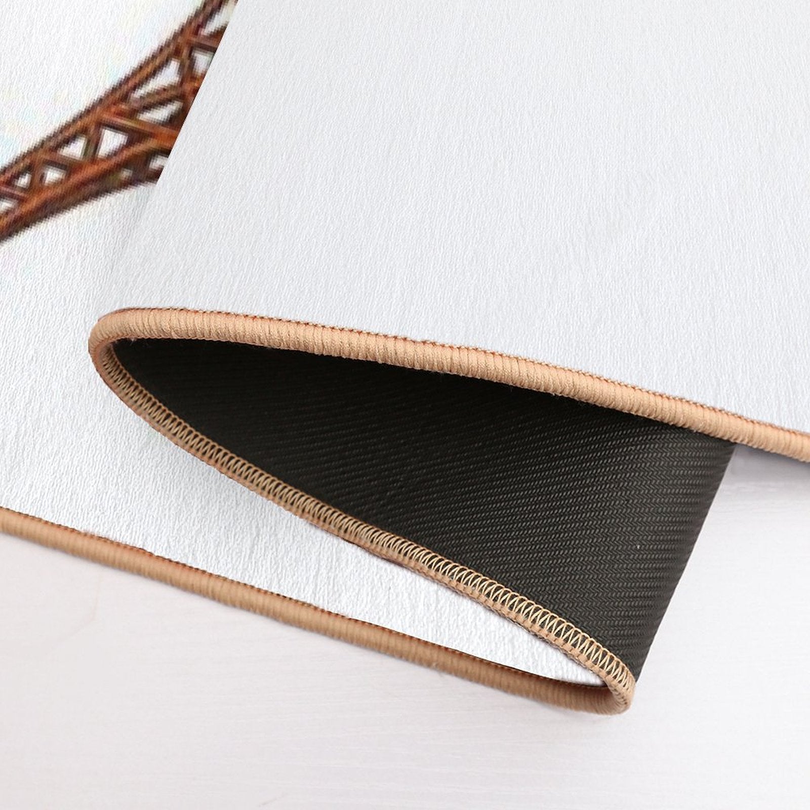 Tokyo Tower - Vintage Japanese Style  Easy Maintenance Bath Mat