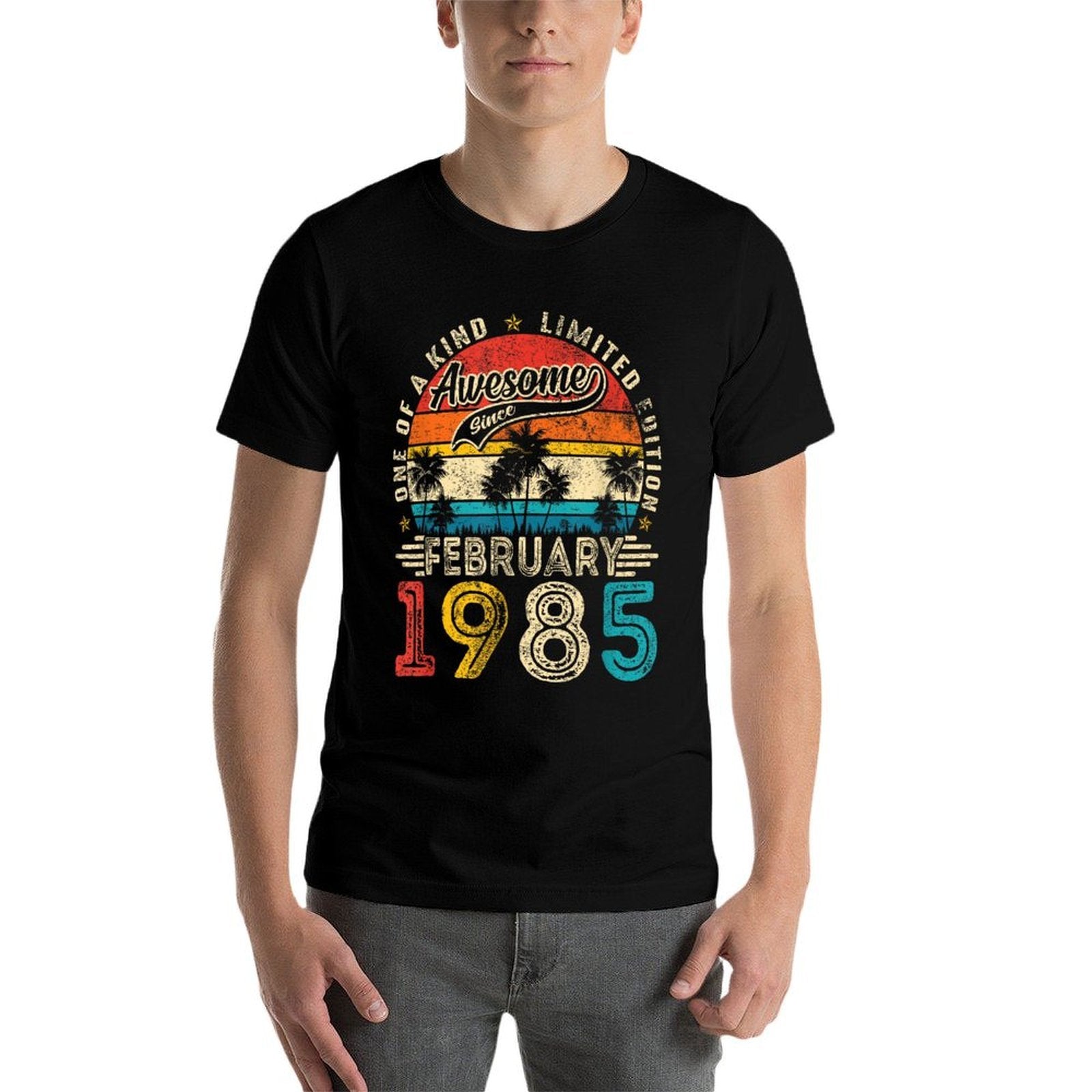 40 Years Old Awesome Since February 1985 40th Birthday Women  Affordable Price T-Shirt