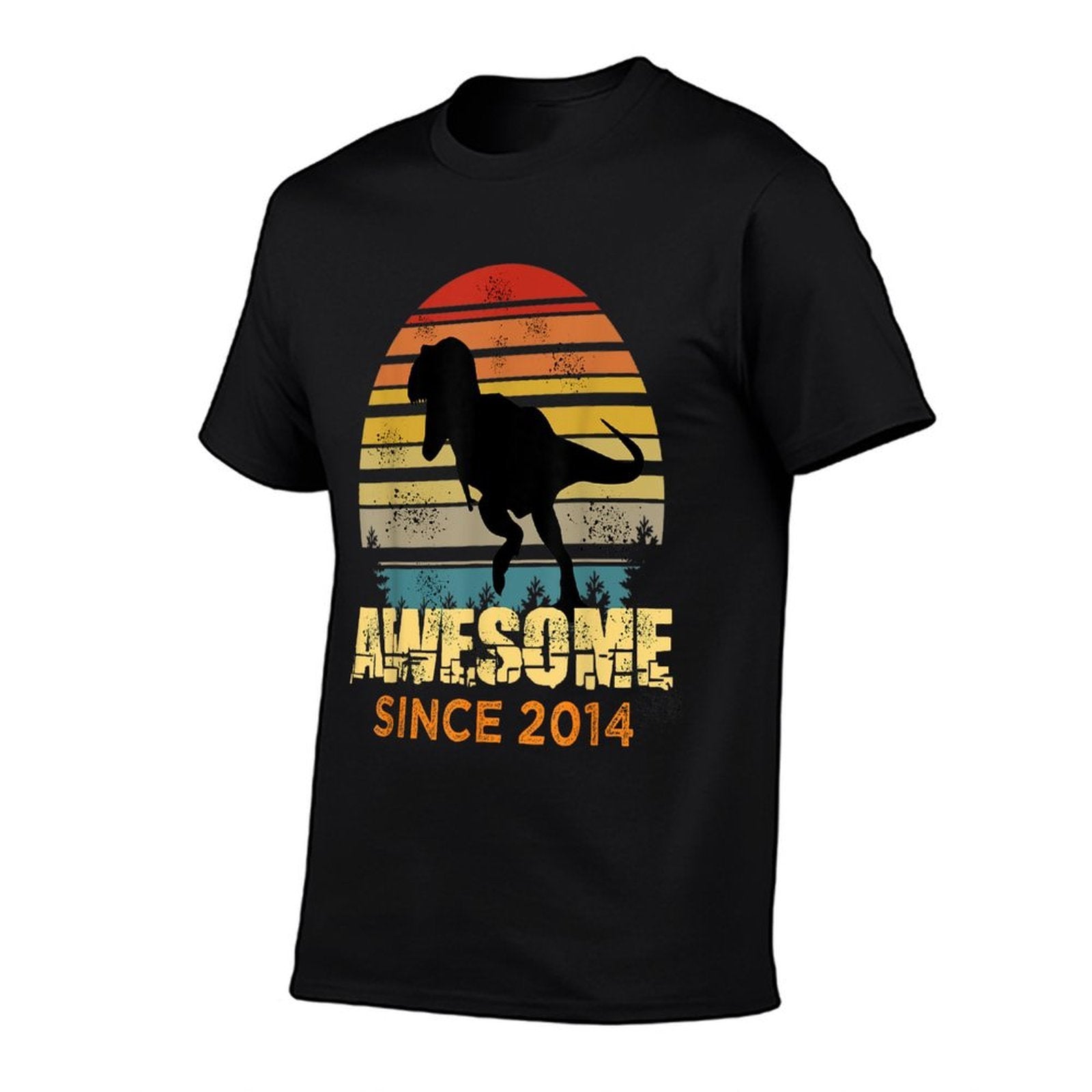 8th Birthday Dinosaur 8 Year Old Awesome Since 2014 Boys  Odor-resistant T-Shirt