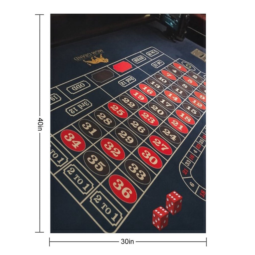 Roulette, Gambling,dice,casino Plush Throw Blanket