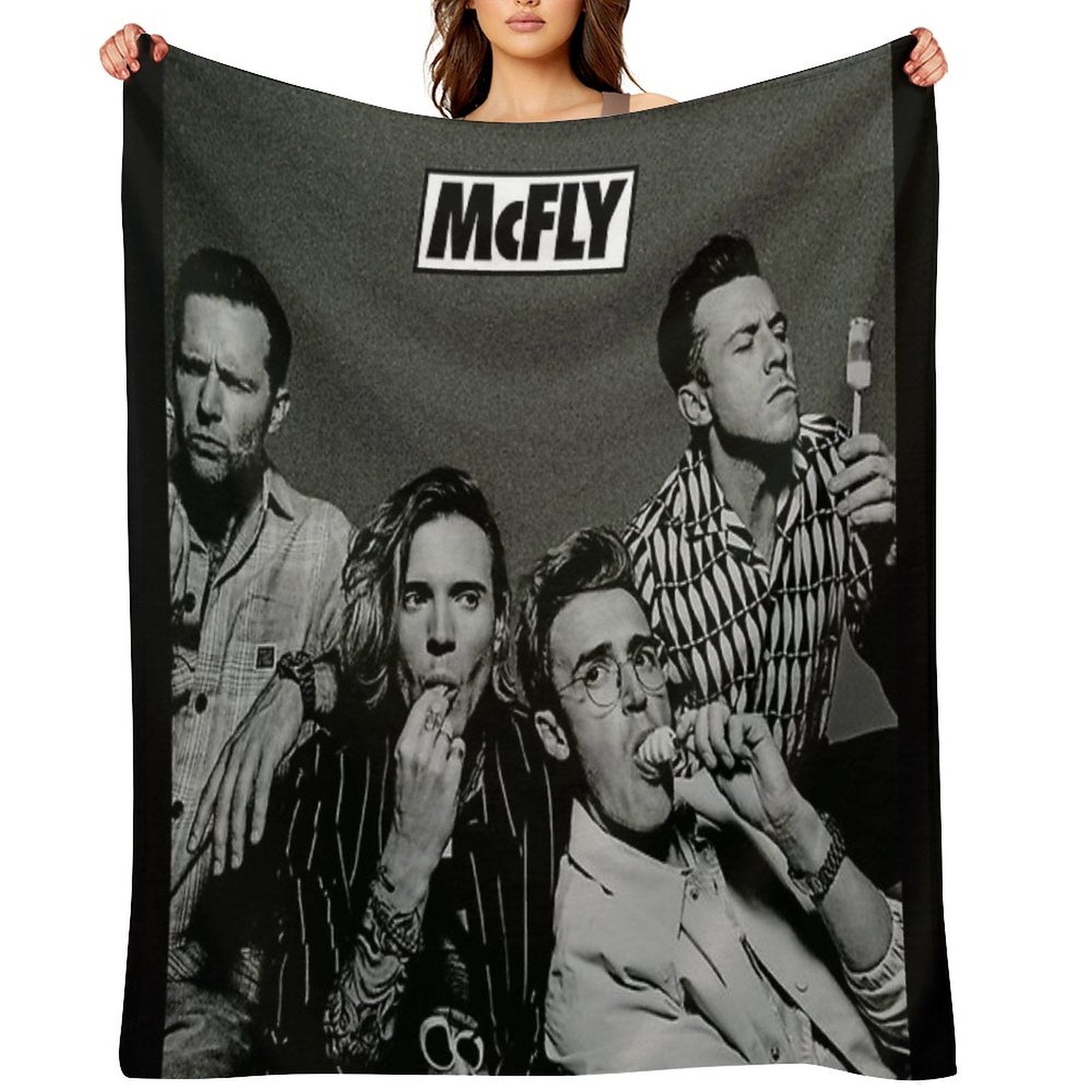 McFly Poster Easy Care Throw Blanket