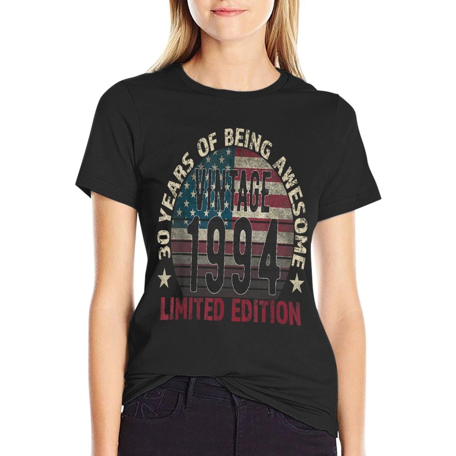30th Birthday Gift Men Vintage Born 1994 Turning 30 Year Old  Eco-friendly Material T-Shirt