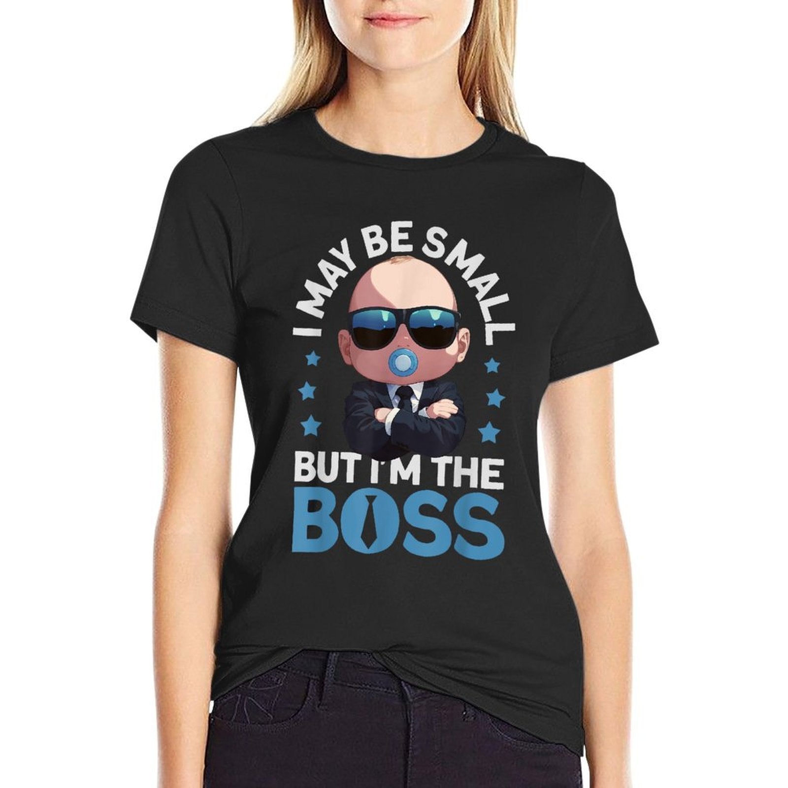 Baby Boss I May Be Small But Im The Boss Like A Boss Kids  Cotton T-Shirt