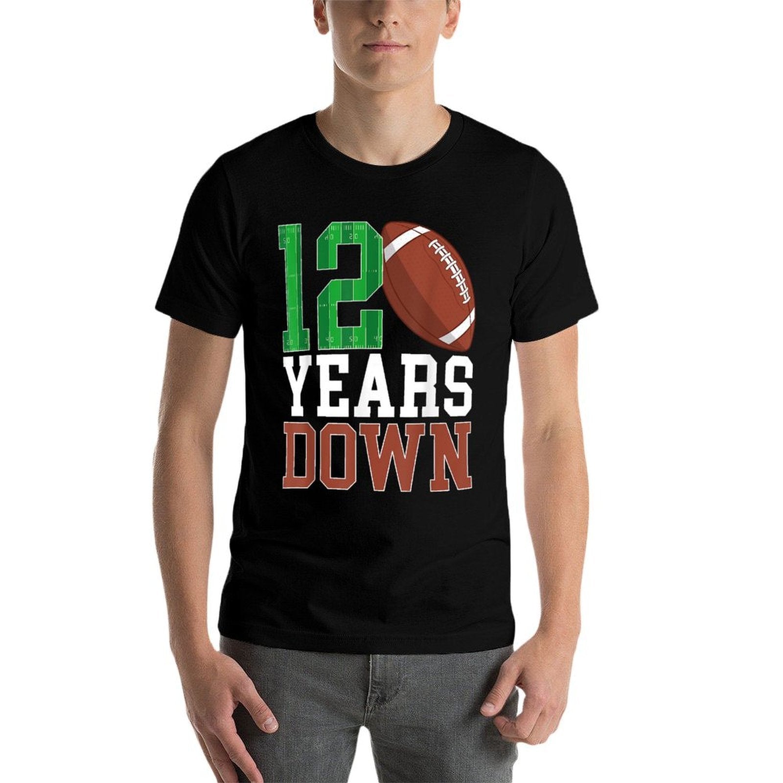 12th Birthday Football Twelve Year Old Football Player  Versatile T-Shirt