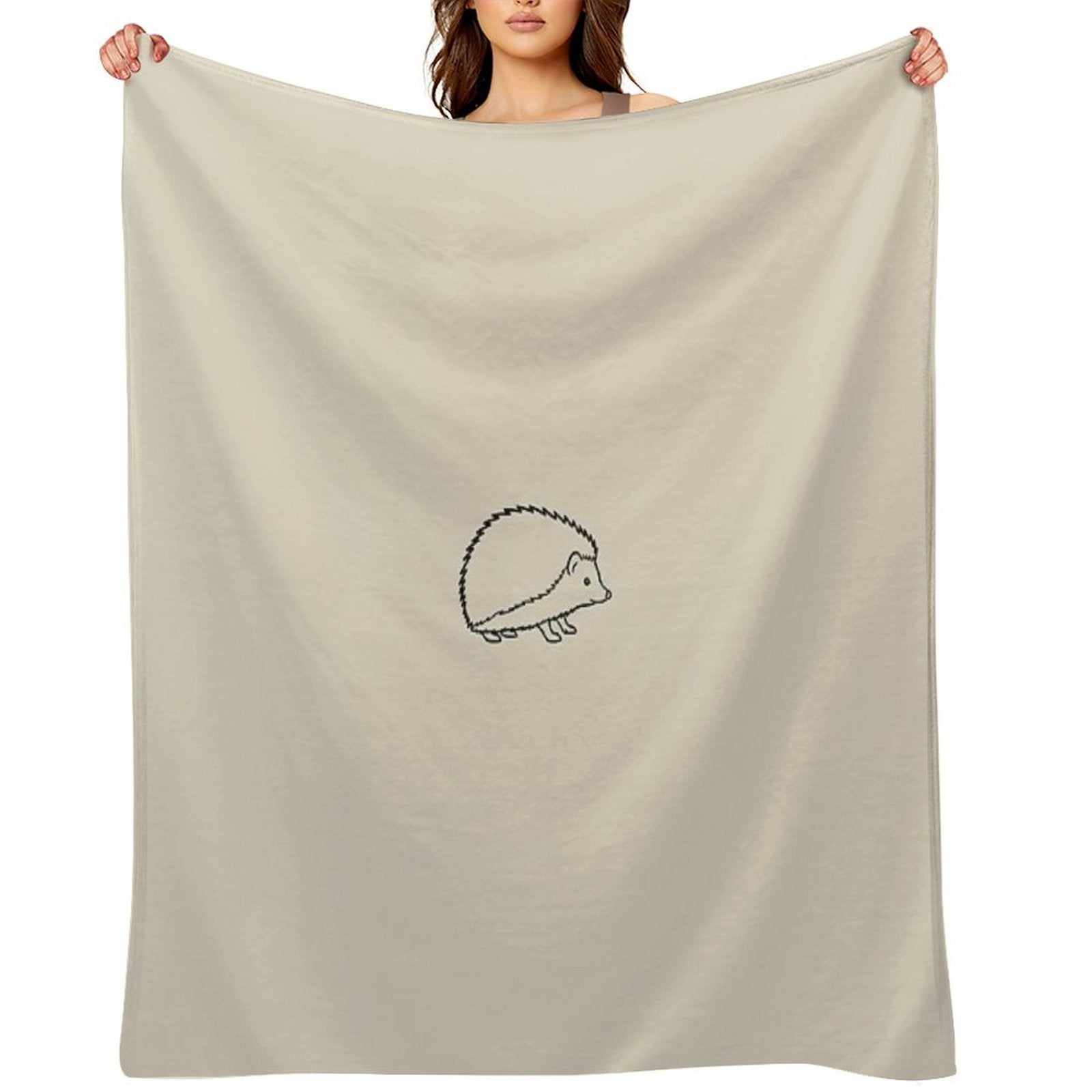 Softy Hedgehog Eco-conscious Throw Blanket