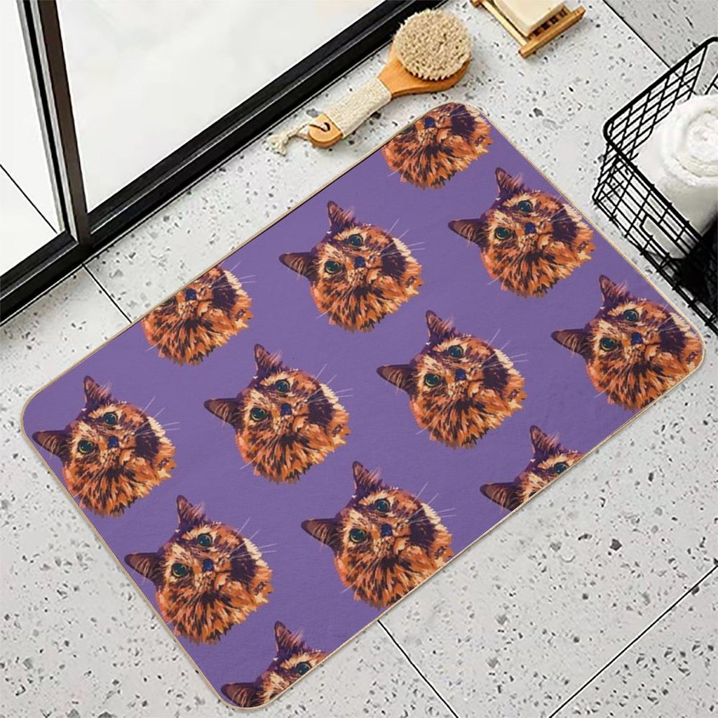 Tortoiseshell Mocha  High-Traffic Bath Mat