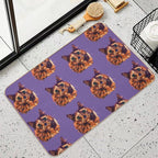 Tortoiseshell Mocha  High-Traffic Bath Mat