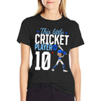 10th Birthday Cricket Player Baby Cricket Player  Easy-care T-Shirt