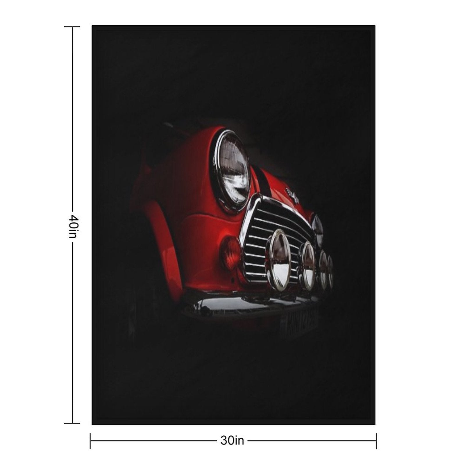 Mini Rally Premium Throw Blanket