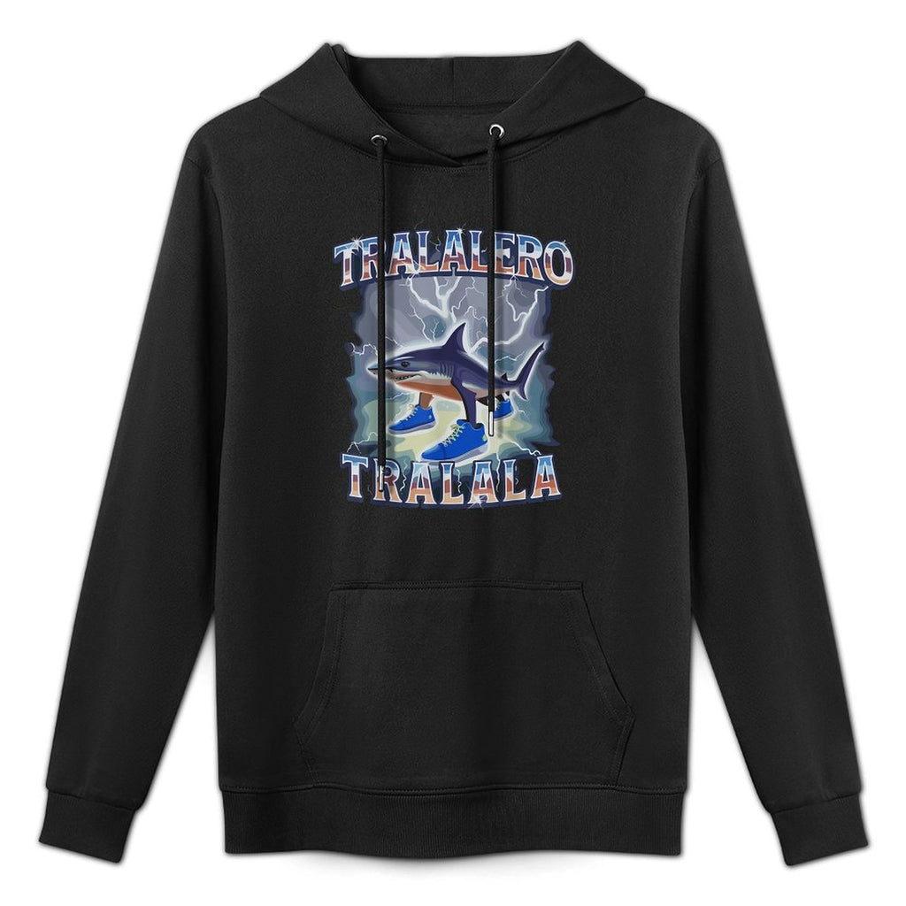 Tralalero Tralala Italian Brainrot Memes Internet Meme Shark Shape Retention Hoodie