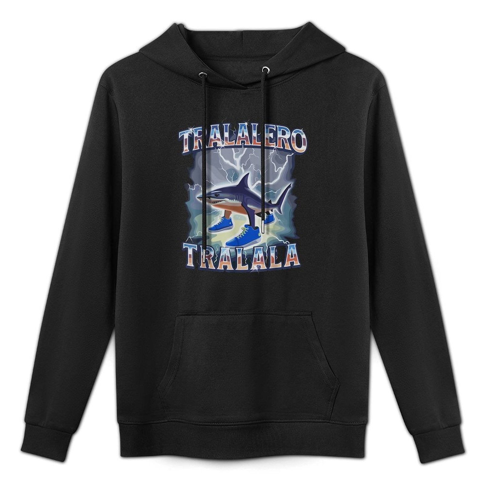 Tralalero Tralala Italian Brainrot Memes Internet Meme Shark Shape Retention Hoodie