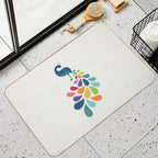 Dreamy Petal  Repositionable Bath Mat