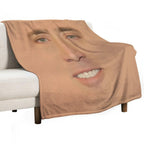 Nicolas Cage Giant Face Versatility Throw Blanket