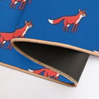 Stargazing - Fox in The Night - Linocut by Francesca Whetnall  Multi-Purpose Bath Mat
