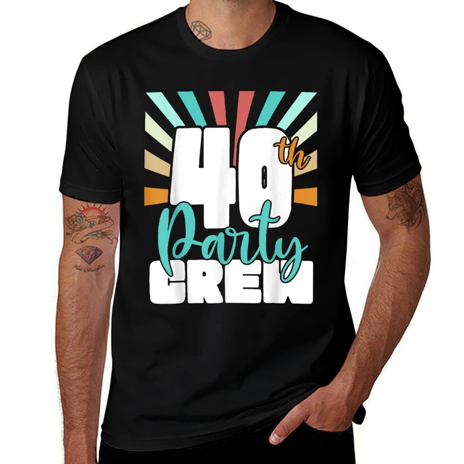 40th Party Crew Birthday Squad Funny 40 Year Old Birthday  Odor-resistant T-Shirt