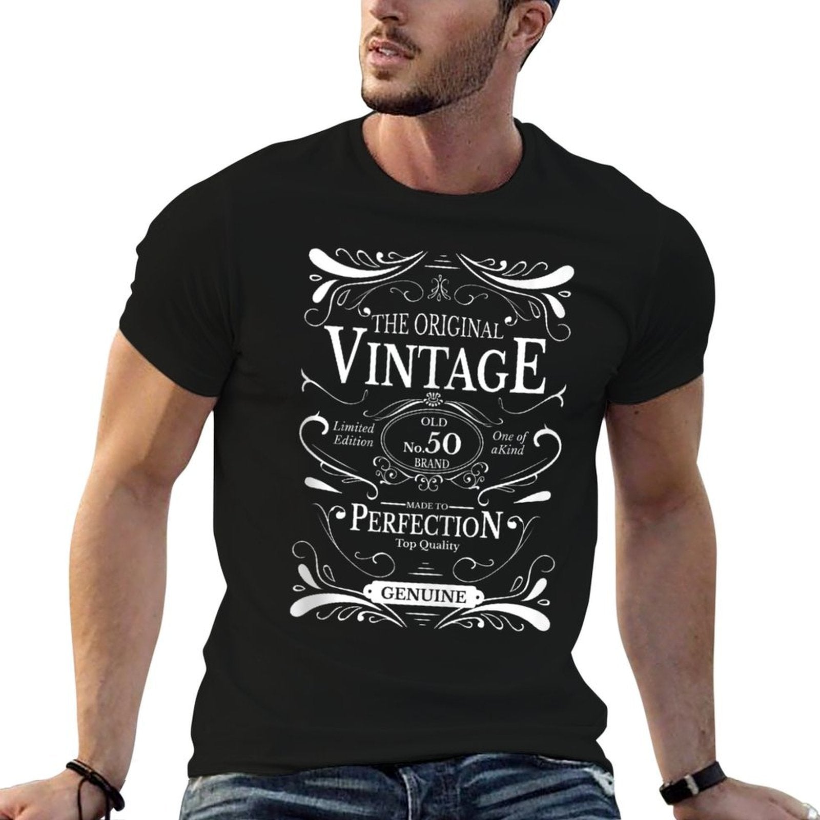 50th Birthday Gift Mom Dad Age 50 Year Old Aunt Uncle  Graphic-printed T-Shirt