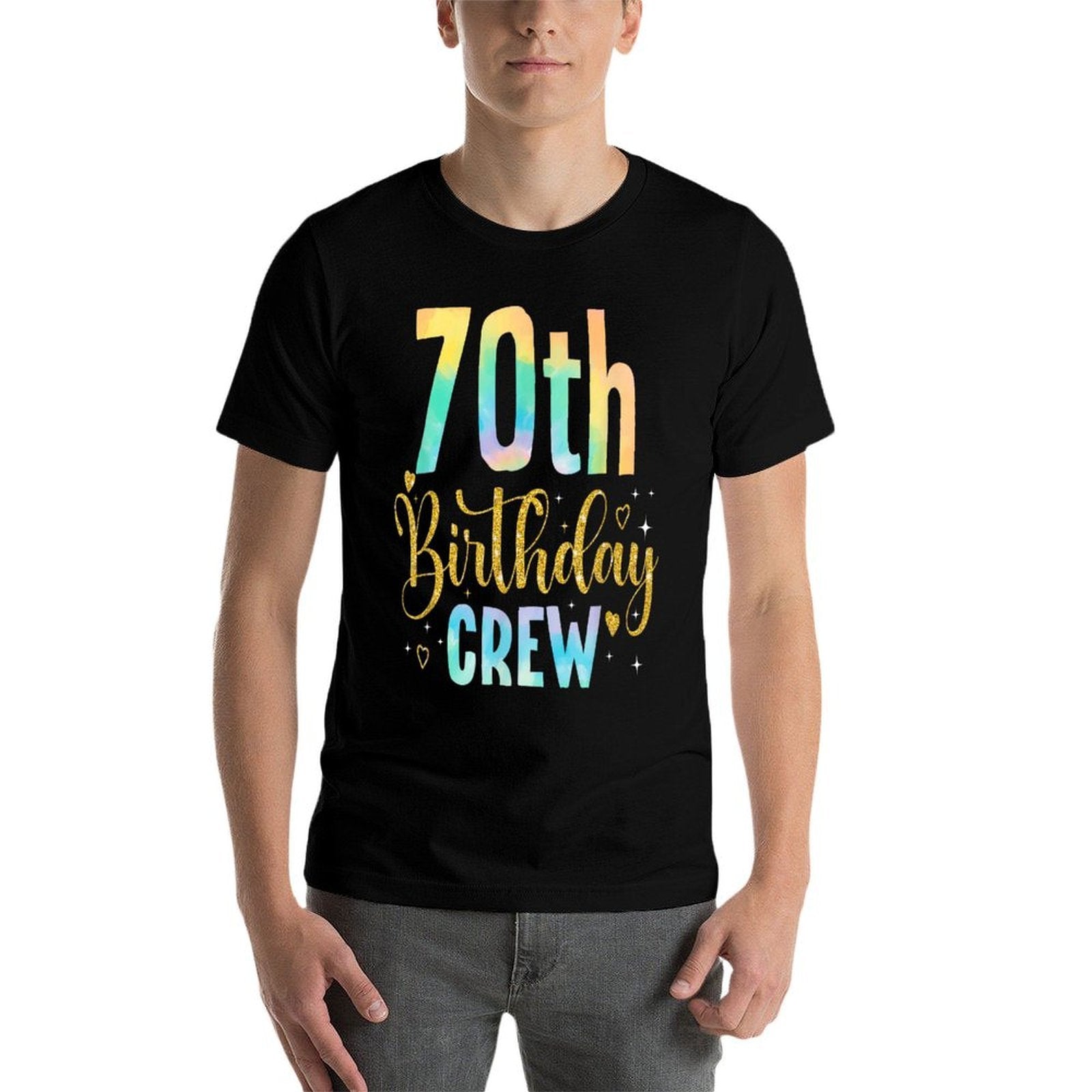70 Years Old Birthday Party Group Family 70th Birthday Crew  Soft T-Shirt