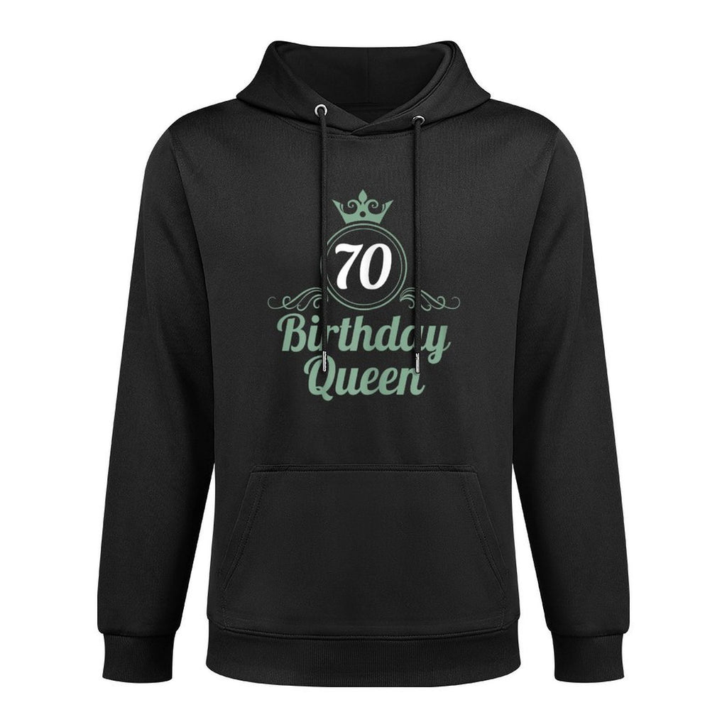 Womens 70 Years Birthday Queen 70 Birthday 70th Birthday Colorfast Hoodie