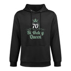 Womens 70 Years Birthday Queen 70 Birthday 70th Birthday Colorfast Hoodie