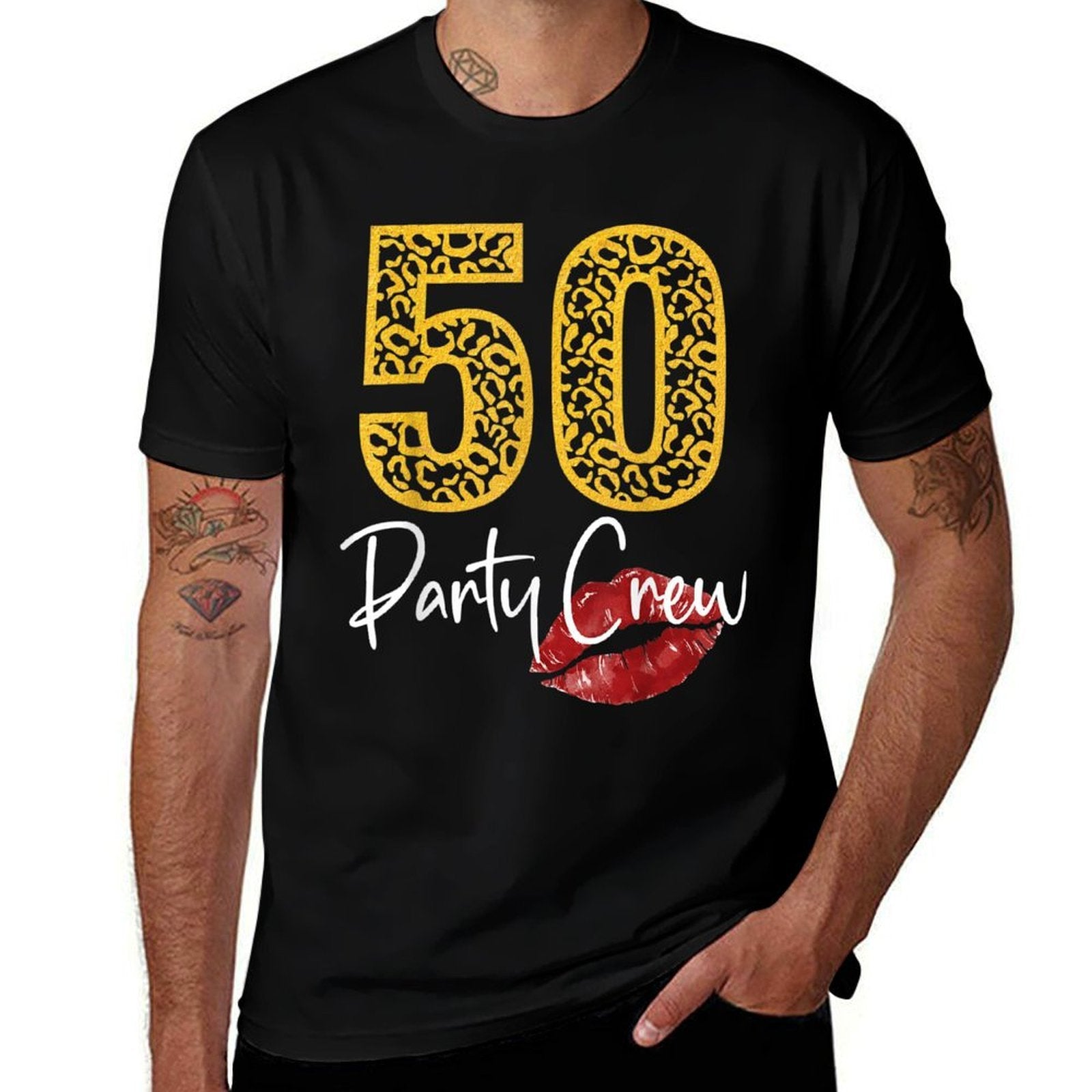 50 Party Crew Drinking Beer Gifts 50th Years Happy Birthday  Durable T-Shirt