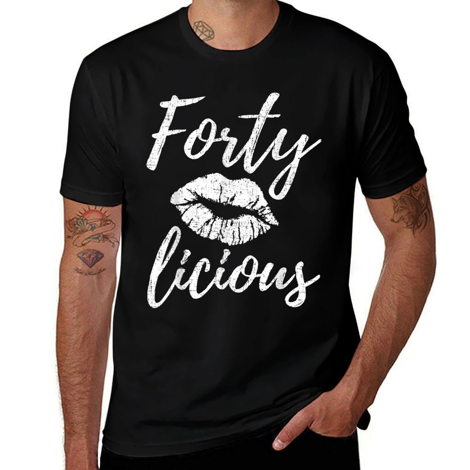 40th Birthday Fortylicious 40 Year Old Birthday  Breathable T-Shirt