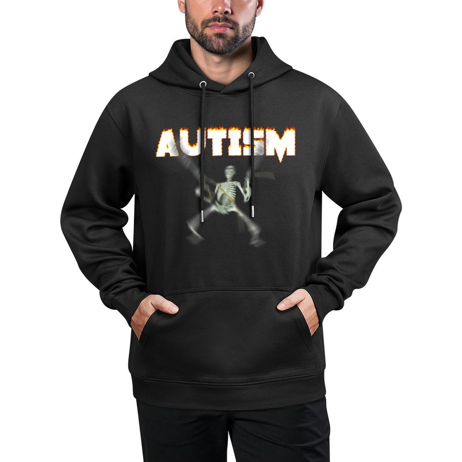 Autism Skeleton Meme Casual Wear Hoodie