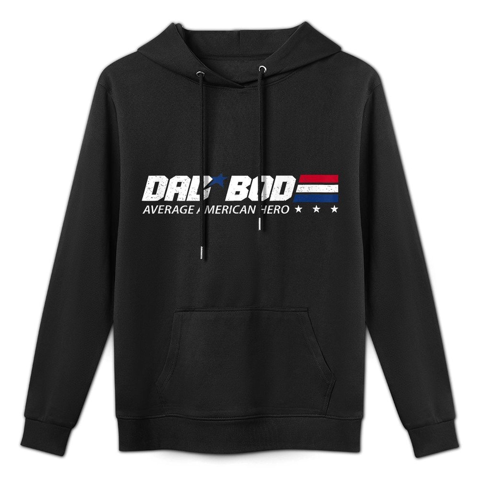 Dad Bod Average American Hero Kangaroo Pocket Hoodie