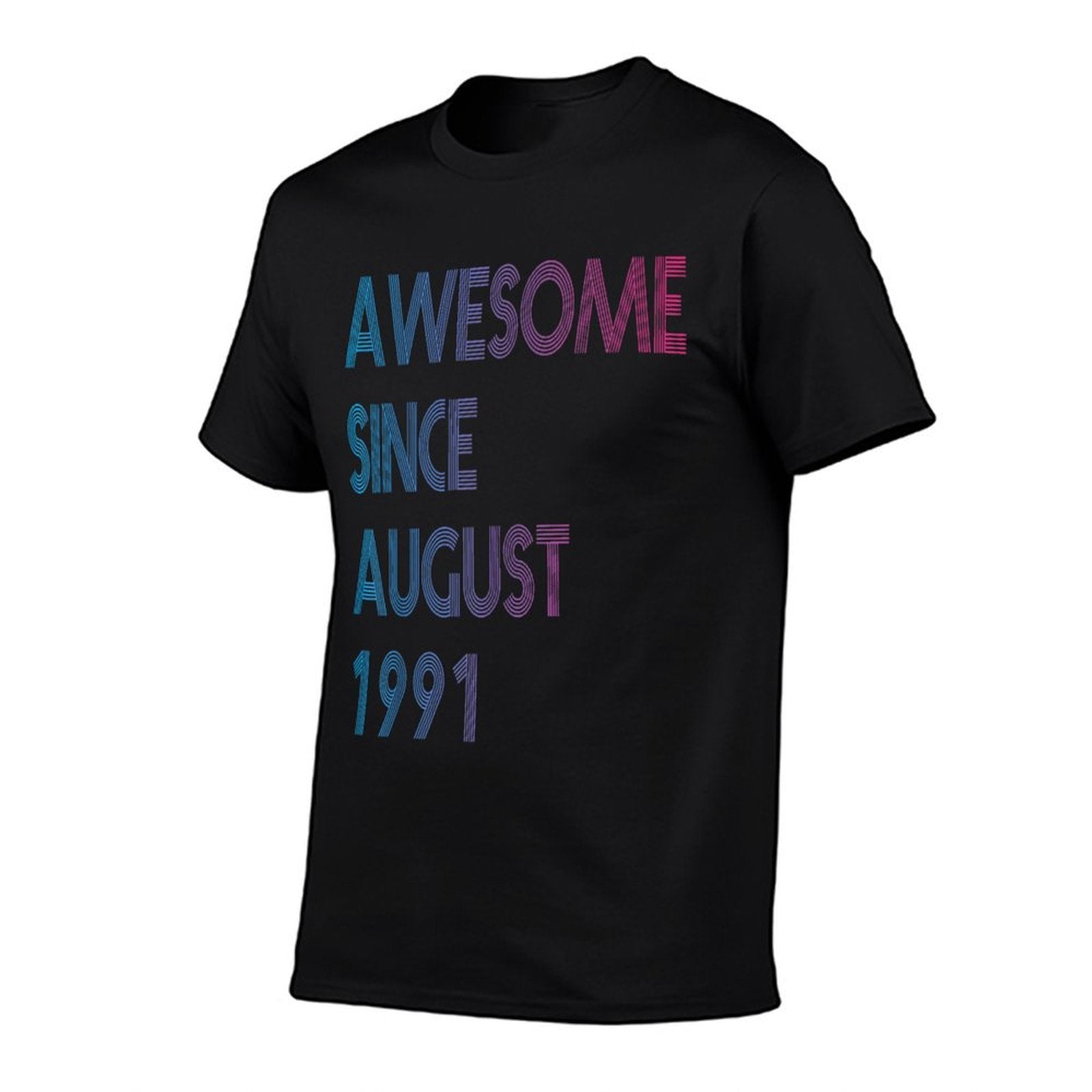 Awesome Since August 1991 30 Year Old 30th Birthday  Eco-friendly Material T-Shirt
