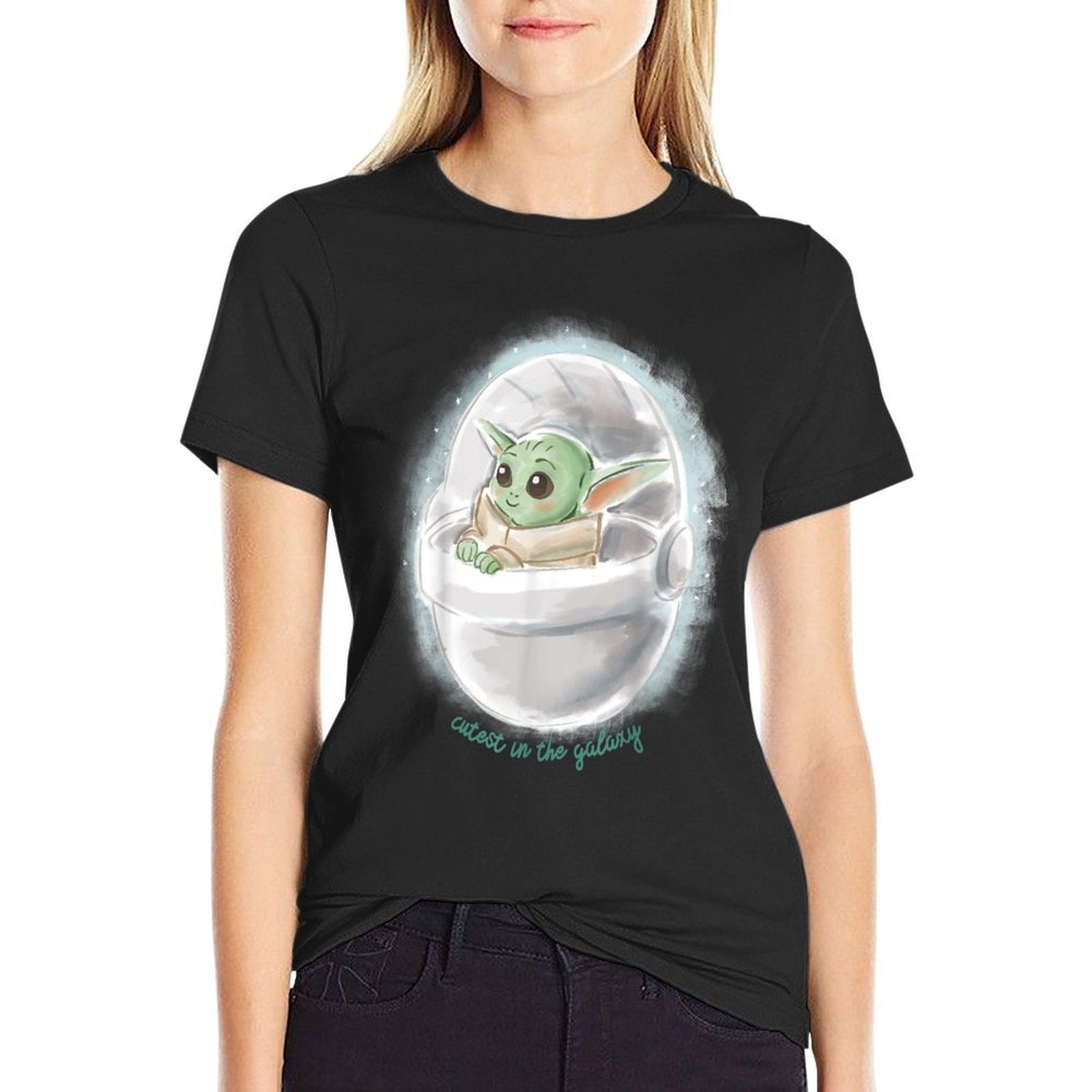 Star Wars The Mandalorian The Child Cutest In The Galaxy  Relaxed-fit T-Shirt