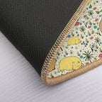 Capybaras in Gold  Easy To Clean Bath Mat