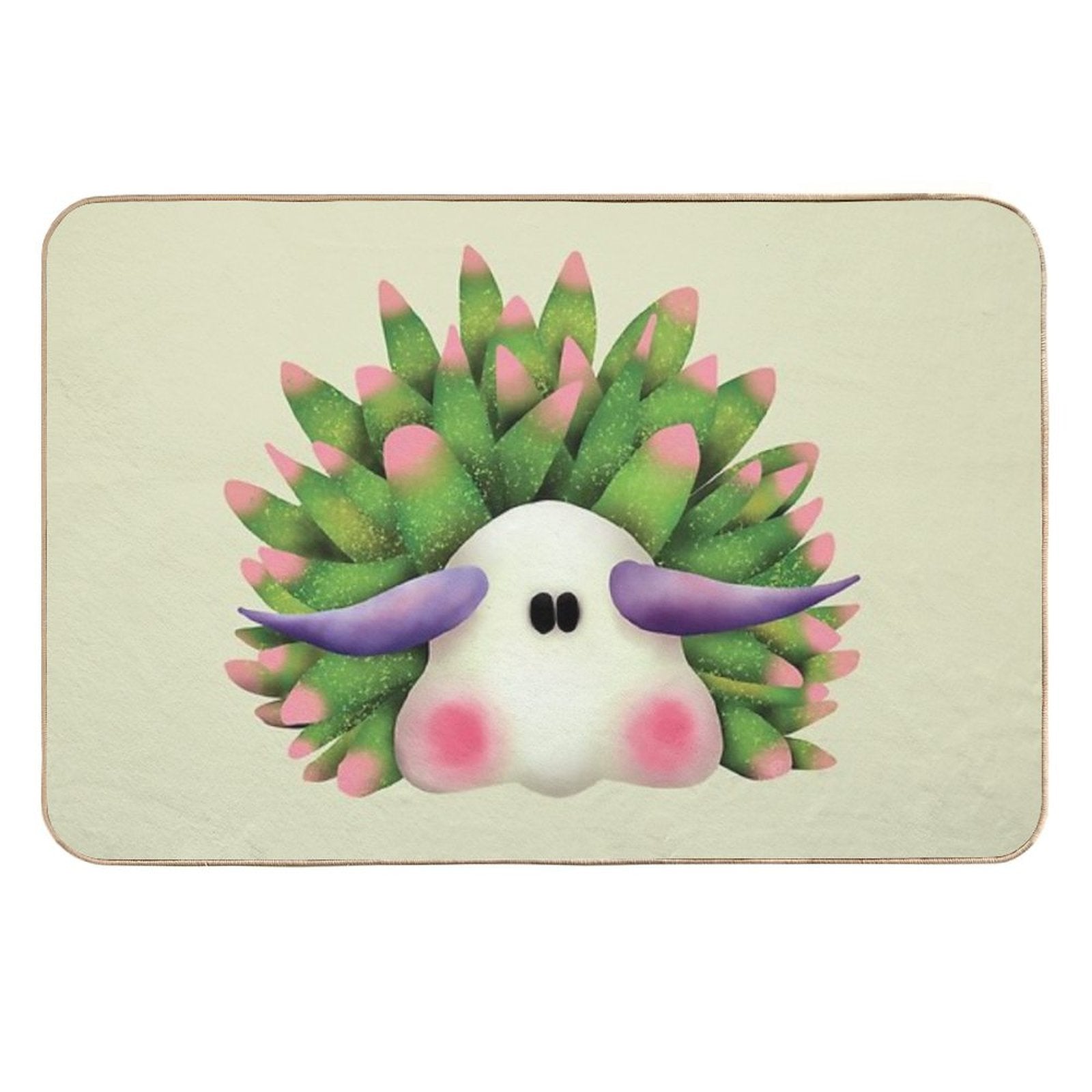 Leaf Sheep Sea Slug Nudibranch  High-Traffic Bath Mat